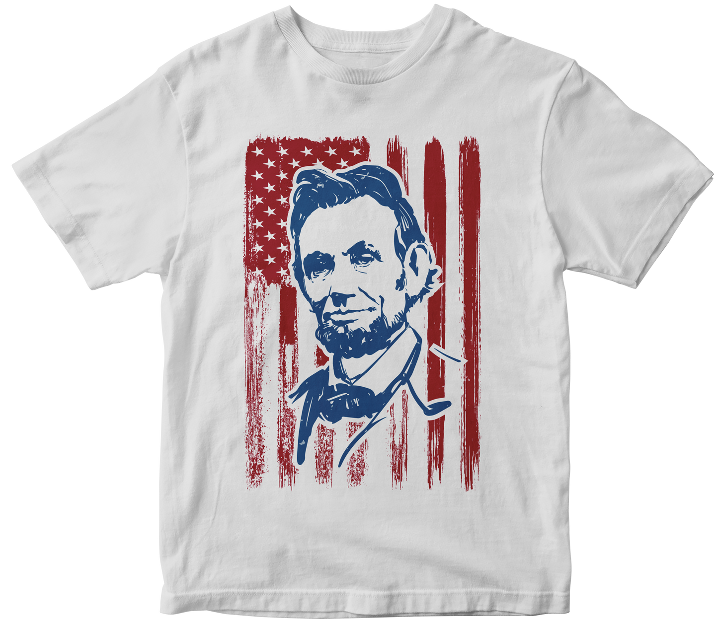 Abraham Lincoln with Fiag, Flag Color
